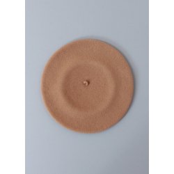 Vintage baret uld camel - One of a Kind