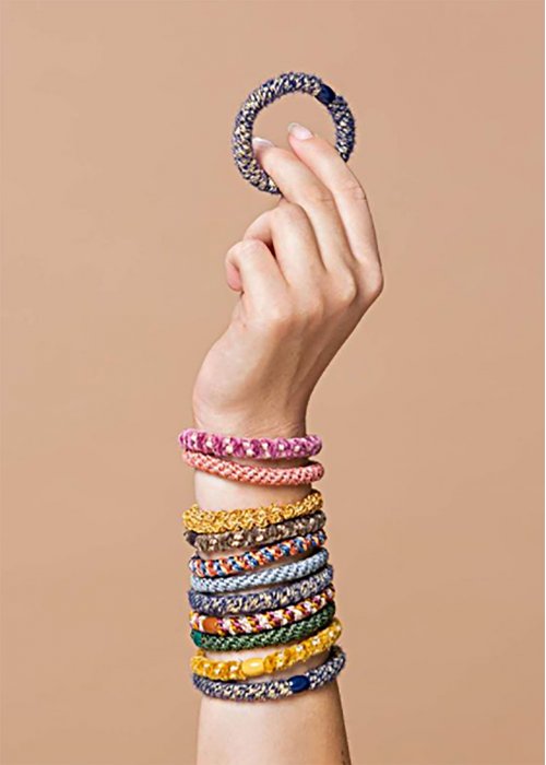 Hrelastik missoni light blue/coral - Bon Dep