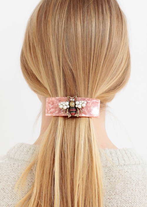 Hrclip marbel rose - Pliss Copenhagen