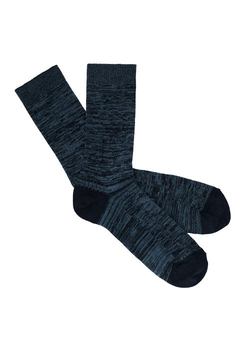 Ankelstrmper Navy melange - FUB