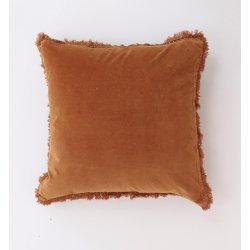 Pudebetrk velour m. frynser 50*50