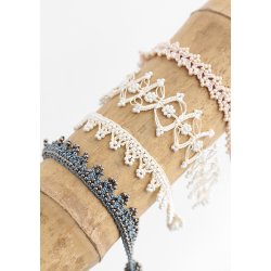 Armbnd Carland creme/white